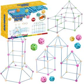 Salmiņu konstruktors Woopie Creative Forts, 340 gab., daudzkrāsaina