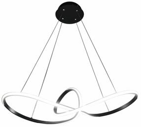 Lampa griesti CristalRecord Lidias 93-350-60-008, LED, 2700 - 6500 °K, 1 x 60 W, balta krās. / melna krās.