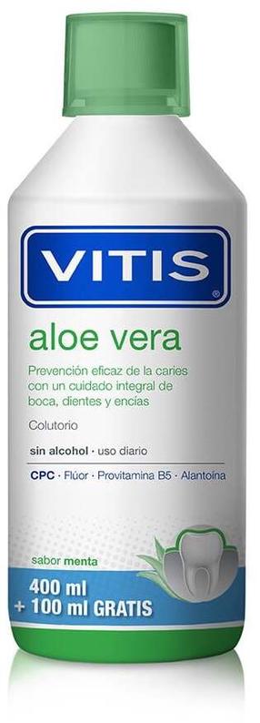 Жидкость для полоскания рта Vitis Aloe Vera, мятный вкус, 500 мл