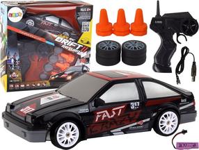  Rc vieglā automašīna Lean Toys Drift Returns II, 1:24, melna krās.