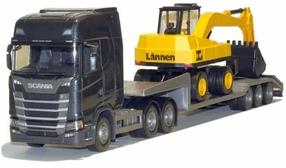 Игрушечный автовоз EMEK Scania S, 1:25, черный цв./желтый цв.