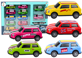 Rotaļu automašīnu komplekts Lean Toys Alloy Model, daudzkrāsaina