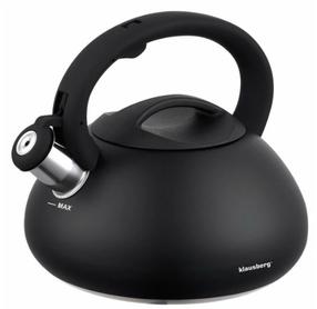 Arbatinukas su švilpuku Klausberg KB 7368, 2.7 l, juoda sp.