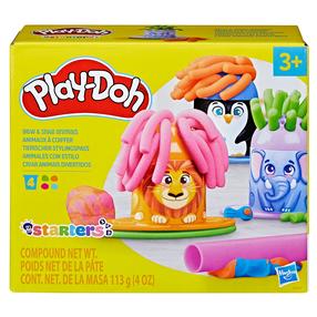 Plastilino rinkinys, su priedais Hasbro Play-Doh Starters Grow N Style Animals, įvairių spalvų, 113 g