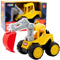 Žaislinis ekskavatorius Lean Toys Push & Go, geltona sp.