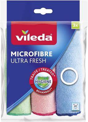 Lupatiņa, putekļiem Vileda Ultra Fresh VILE22927, zila krās./zaļa krās./rozā krās., mikrošķiedras, 3 gab.