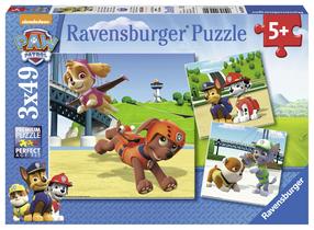Pusle 3in1 Ravensburger Paw Patrol 092390, 18 cm x 18 cm, 147 tk, mitmevärviline