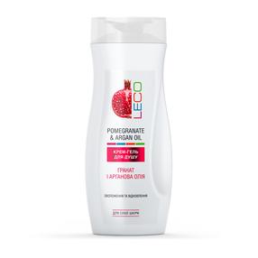 Kūno prausimosi želė LECO Pomegranate & Argan Oil, 250 ml