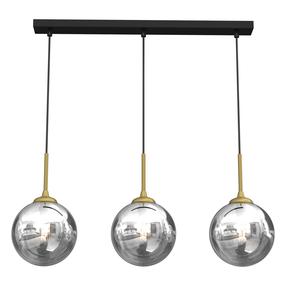 Lampa karināms Domoletti Bursa MLP8415, E14, 3, sudraba krās. / zelta krās.