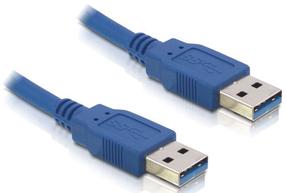 Juhe Delock USB-A - USB-A USB 3.0 A male, USB 3.0 A male, 1.5 m, sinine v.