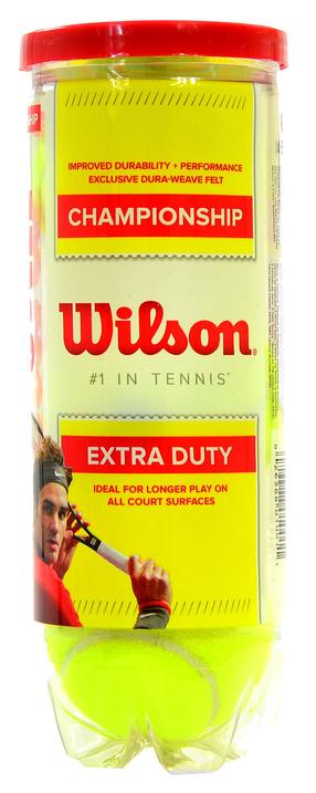 Teniso kamuoliukų rinkinys Wilson Extra Duty, geltona sp., 3 vnt.