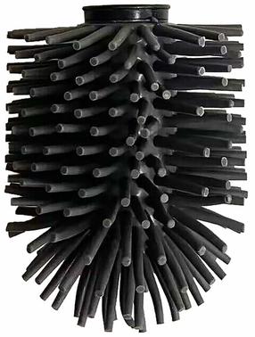 Tualetes birste Sepio Replacement Brush Head, melna krās., 7.5 cm x 10 cm x 7.5 cm