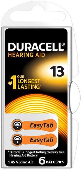Батареи Duracell, A13