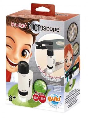 Детский микроскоп Buki Pocket Microscope, белый цв.