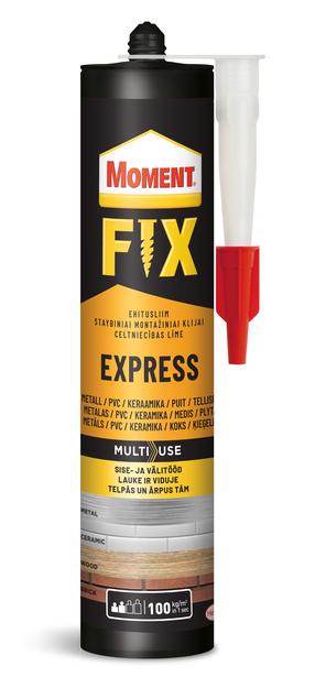 Клей монтажные Moment Express Fix, 0.375 кг, коричневый цв.