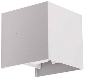 Sieninis lauko šviestuvas AZzardo Gambino, 6W, LED, IP54, balta sp., 10 cm x 10 cm