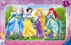 Пазл Ravensburger Walking Princesses 060474, 25 см x 14.5 см, 15 шт., многоцветный