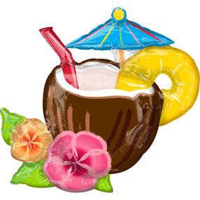 Folinis balionas figūrinis Anagram Supershape Coconut Pina Colada, įvairių spalvų