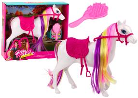 Žaislinė figūrėlė, su priedais, arklys Lean Toys Cute My Dream, balta sp./rožinė sp.