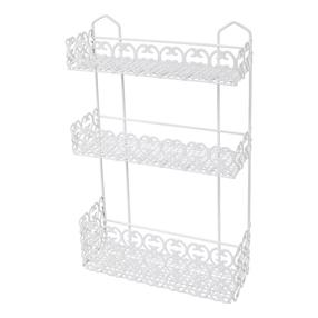 Vannas istabas plaukts Metaltex Florenz, 10 cm x 51 cm x 30 cm, balta krās.