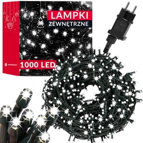 Lempučių girlianda Springos CL1000, 52.5 m, šaltai balta sp., 1000 LED
