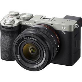 Bezspoguļa kamera Sony Alpha A7C II, sudraba krās./melna krās.