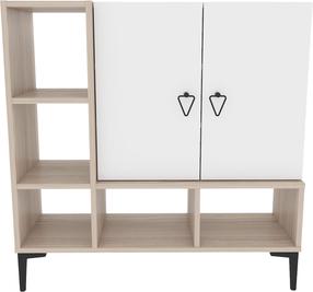 Spintelė Kalune Design Platin 322RTC1503, balta sp./smėlio sp., 35 cm x 100 cm x 100 cm