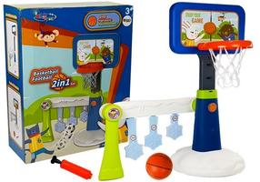 Spēļu basketbola komplekts KingSport 2in1, daudzkrāsaina