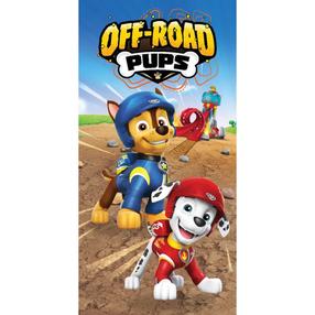  Vaikiškas rankšluostis Paw Patrol RDC-423, mėlyna sp./ruda sp., 140 cm x 70 cm