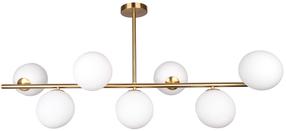 Lampa karināms CosmoLight Cape Town P07056BR, G9, 7 x 7 W, balta krās. / misiņa krās.