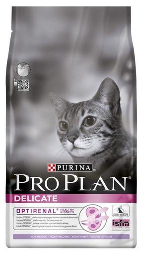 Сухой корм для кошек Pro Plan Delicate, рис, 1.5 кг