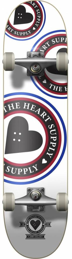 Riedlentė Heart Supply Orbit Logo Complete, balta sp./juoda sp.