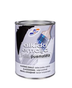 Emaliniai dažai, universalūs Rilak Alkida Emalja, pusiau matinis, 0.9 l, balta sp.
