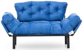 Sofa-lova Hanah Home Nitta 859FTN1243, mėlyna sp., 155 x 85 cm x 73 cm