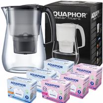 Vandens filtravimo indas, su kasetėmis Aquaphor Onyx, 4.2 l, skaidri sp./juoda sp.