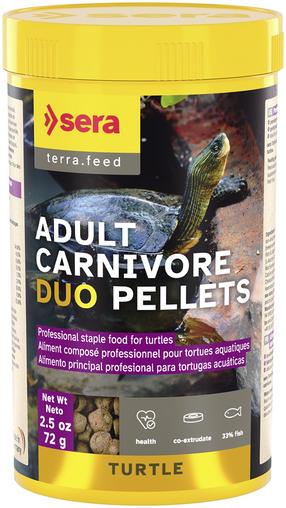 Roplių pašaras Sera Turtle Adult Carnivore Duo, vandens vėžliams, 72 g