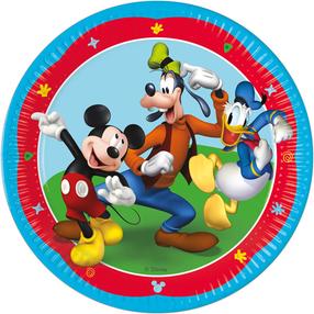 Vienkartinės lėkštės GoDan Mickey 487952, Ø 23 cm, 8 vnt.