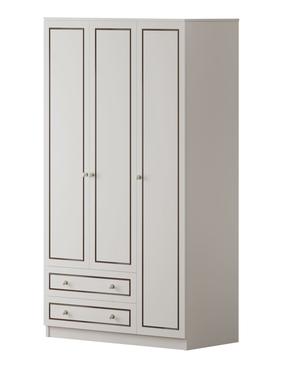 Шкаф Kalune Design Rb-093-01, белый цв./серый цв., 105 см x 52 см x 180 см