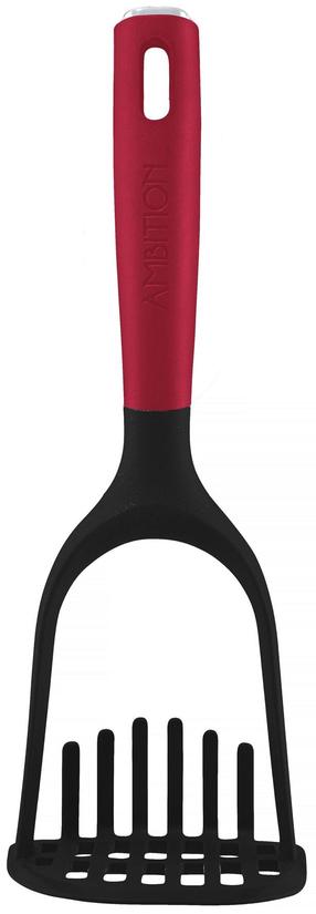Kartupeļu stampa Ambition Savant, 28.7 cm, melna krās./sarkana krās.