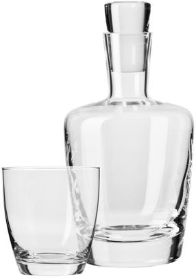 Stiklinių ir grafino rinkinys Ambition Amber, stiklas, 1 l, 7 vnt.