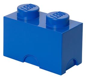 Коробка для вещей LEGO® Storage Brick 2 40021731, 2.6 л, синий цв., 12.5 x 25 x 18 см