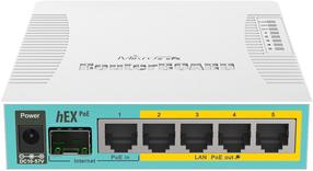 Маршрутизатор MikroTik RB960PGS hEX PoE, белый цв.