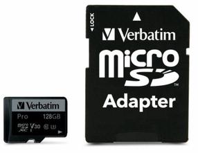 Atminties kortelė Verbatim Pro, 128 GB, 90 Mb/s - 45 Mb/s