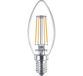 Лампочка Philips LED, B35, 2700 °К, E14, 4.3 Вт, 470 лм