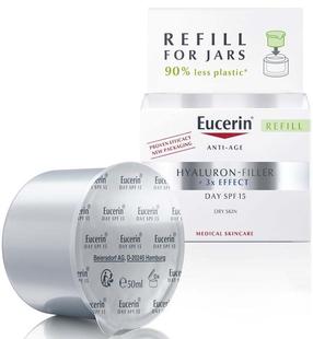 Päevakreem Eucerin Hyaluron Filler + 3x Effect SPF 15 Refill, 50 ml, SPF 15
