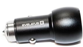 Automobilinis įkroviklis Evelatus Car Charger EC7DC01, 2 x USB, juoda sp.