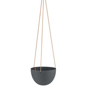 Karināmais puķu pods AmeliaHome Lokai Black Boho Inwards, keramika, Ø 15.4 cm, melna krās.