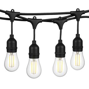 Spuldzīšu virtenes Extralink 27702, 20 m, silti balta krās., 20 LED, Melna krās.