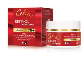 Крем для лица Celia Retinol & Elastin Anti-wrinkle with collagen for day and night, 50 мл, 70+