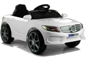 Bērnu elektroauto Lean Toys BBH-958, balta krās.